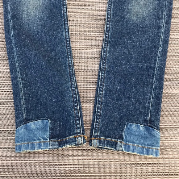 🔻Maje Distressed Patchwork Skinny Jeans Size 6 - Picture 6 of 12